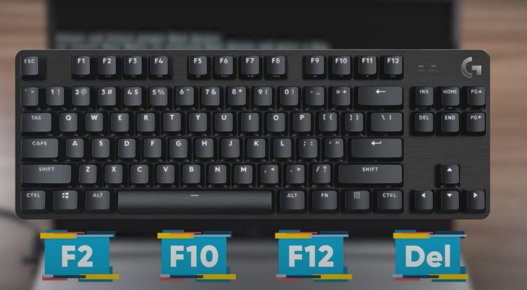 press one of the following keys: F2, F10, F12, or Delete