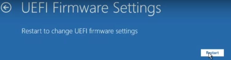 UEFI Firmware Settings