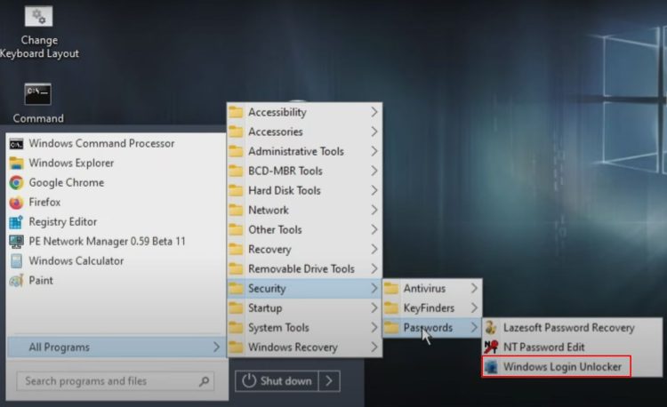 Windows Login Unlocker