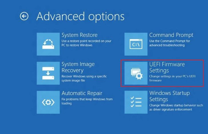 UEFI Firmware Settings