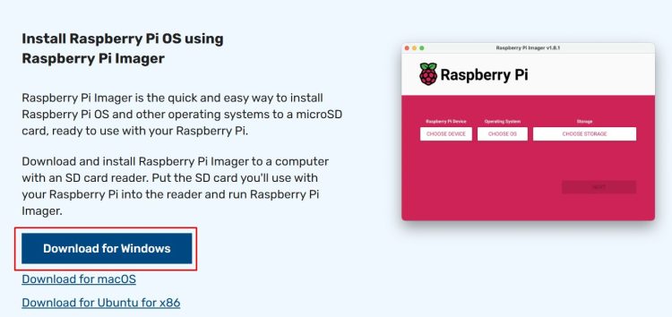 Raspberry Pi Imager