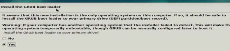Debian 12 Bookworm Installing - GRUB bootloader