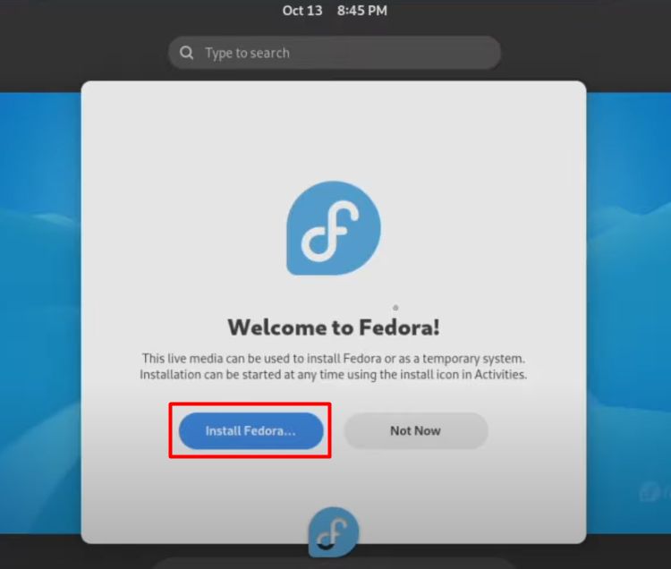 Installing Fedora